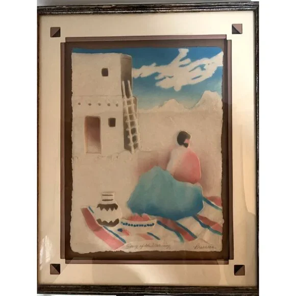 Figi Graphics Art Song Of The Morning Signed Priscillia 1992 With Original Tag